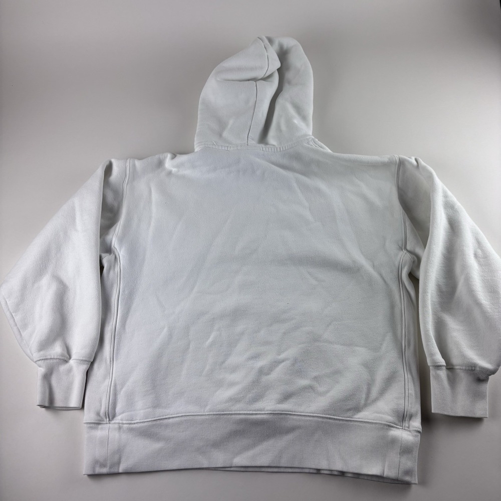 TNA Sweatfleece Cozy Fleece Pullover Hoodie White Womens XS Boyfriend Fit‎ - Picture 5 of 11
